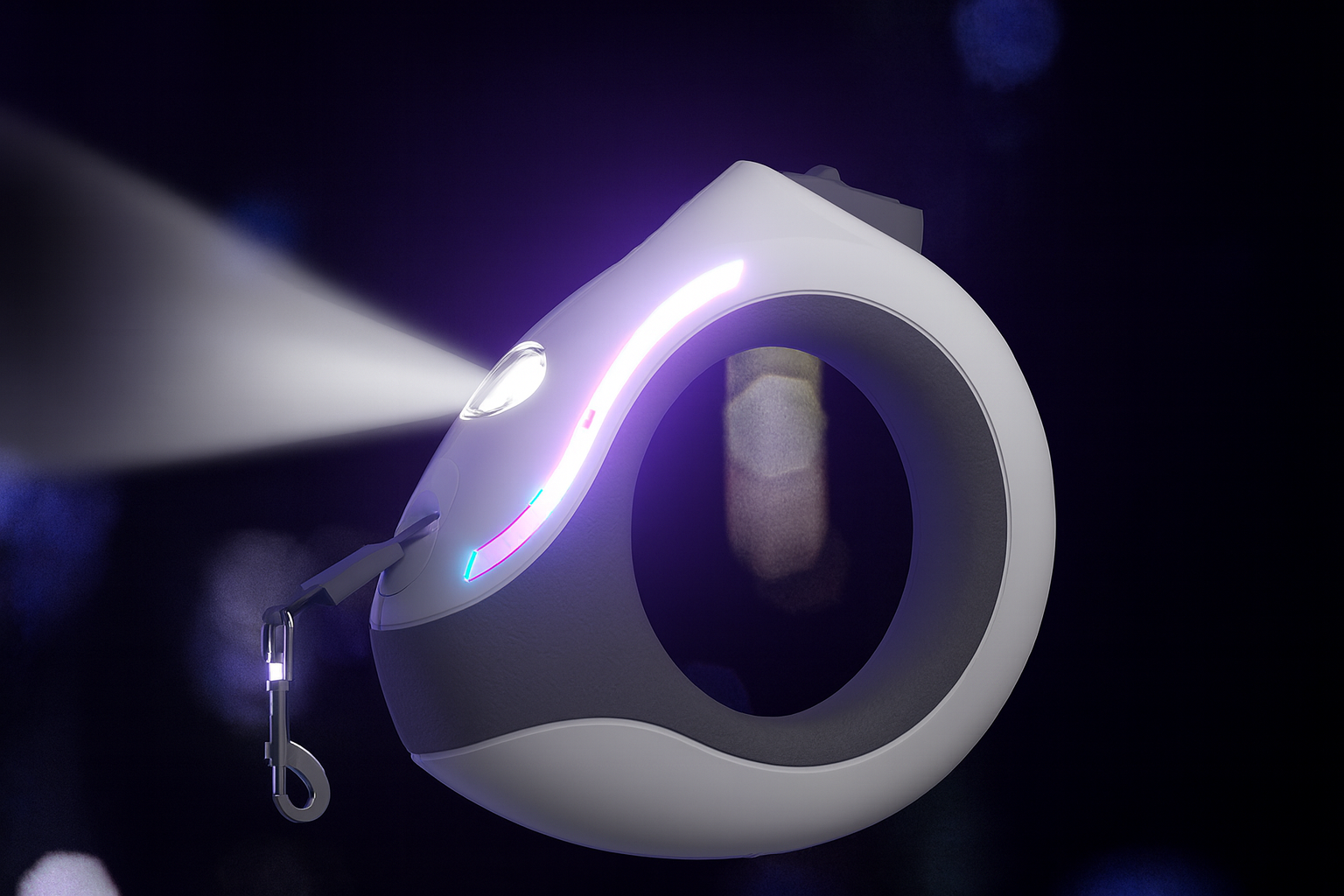 LED Retractable Dog Leash