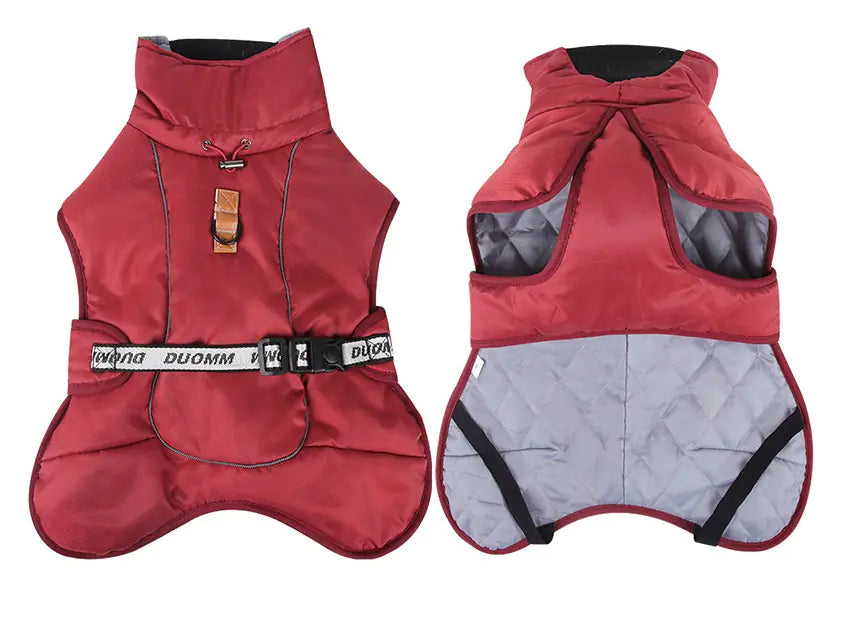 Reflective Thickened Warm Dog Cloak