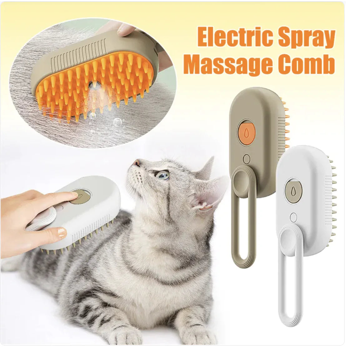 3-in-1 Electric Pet Grooming Brush